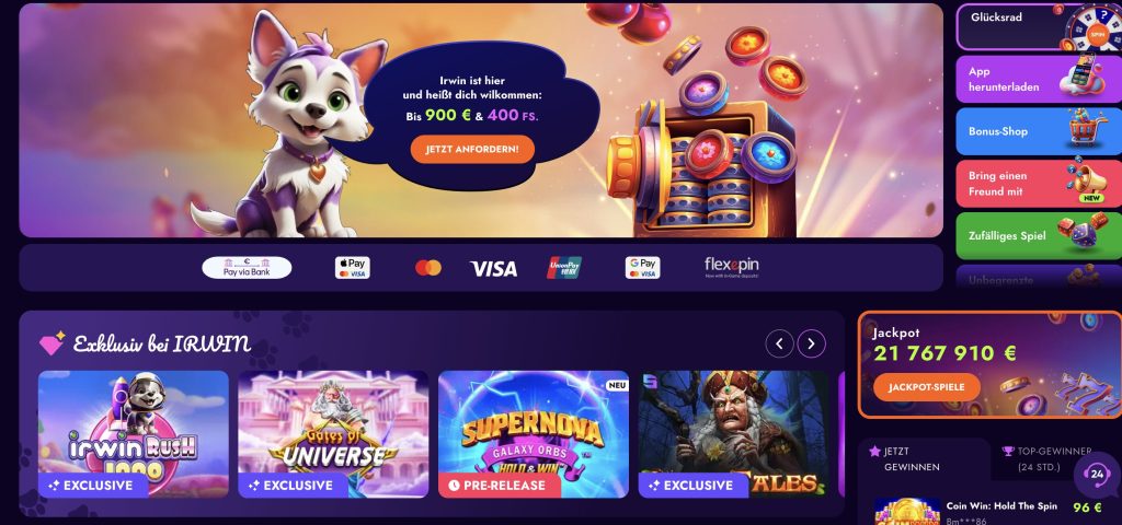 irwin casino